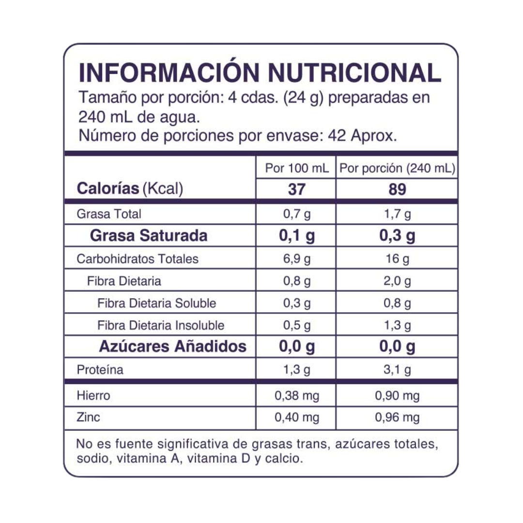 Avena en hojuelas sin gluten 1 kg