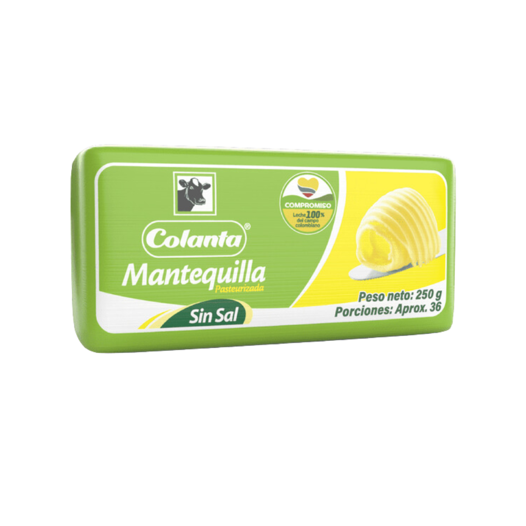 Mantequilla Colanta Sin Sal X 250 g