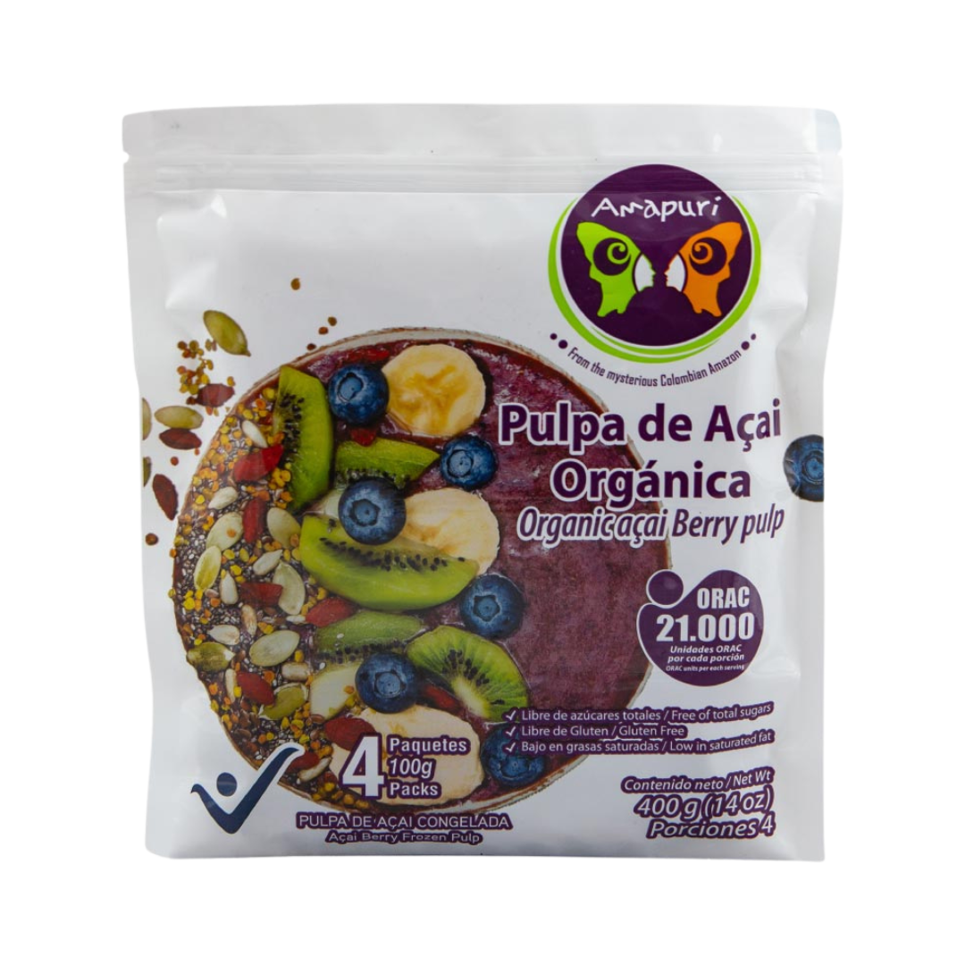 Pulpa de açaí Organica x 400 gr